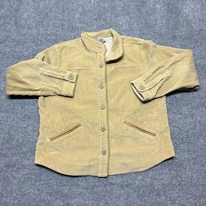 Columbia Jacket Womens XL Beige Corduroy Button Front Lined Casual